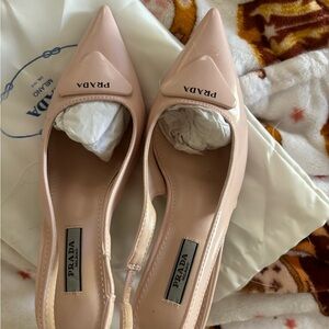 Prada pink heels. Brand new. Price reflects what they are worth.